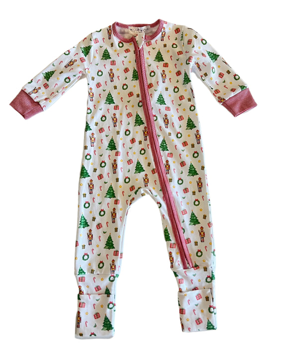 Winter's Whimsy Convertible Zipper Footie