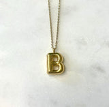 Balloon Letter Pendant Necklace