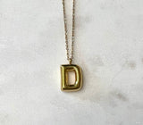 Balloon Letter Pendant Necklace