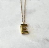 Balloon Letter Pendant Necklace