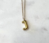 Balloon Letter Pendant Necklace