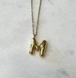 Balloon Letter Pendant Necklace