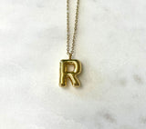 Balloon Letter Pendant Necklace