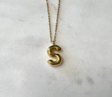 Balloon Letter Pendant Necklace