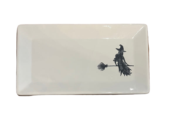 Watercolor Witch Rectangle Platter