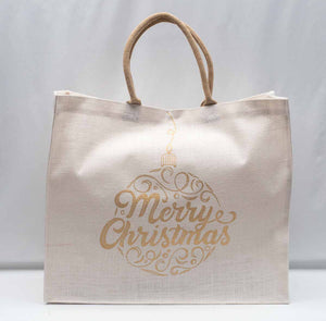 Merry Christmas Script Carryall Tote