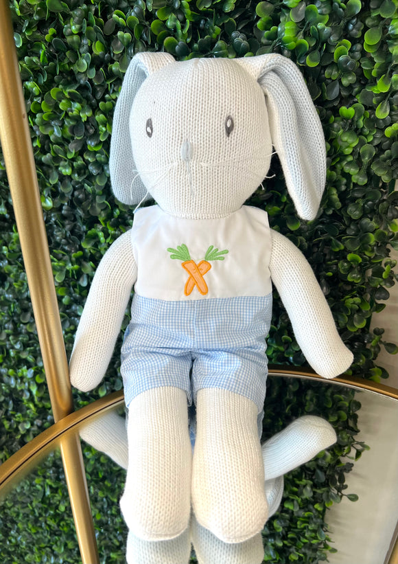 Knit Bunny Doll In Romper