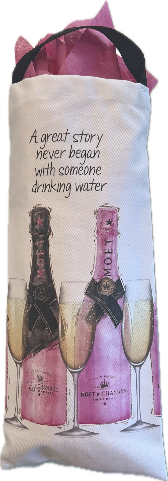 A Great Story Bottle Tote Bag