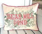 Red & Green Sugar Mill Pond Victorian Christmas Pillow