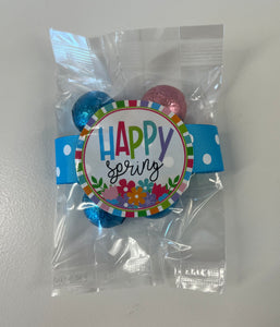 Happy Spring - Chocolate Caramels Candy Bag