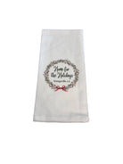Home For The Holidays Tea Towel 