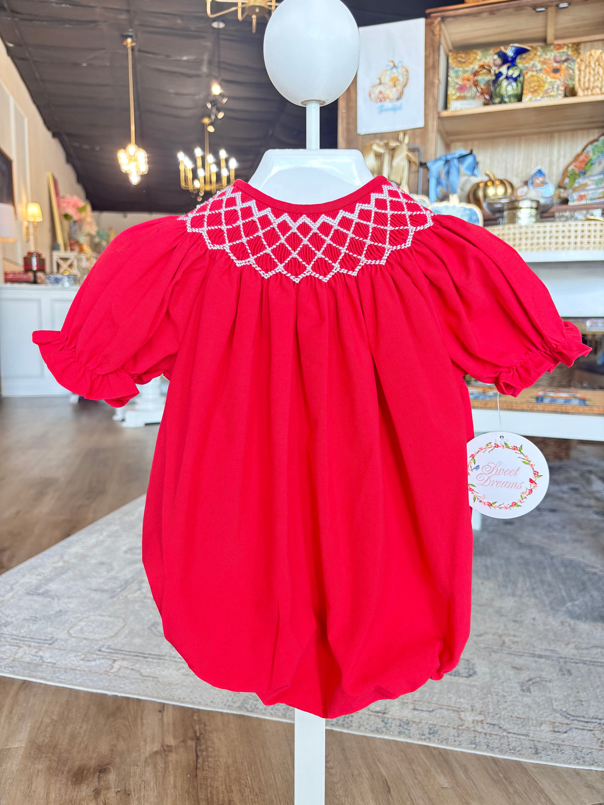Catherine Red Bubble with Pearl 