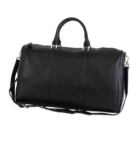 Black Leather Duffle Bag