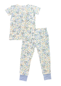 Baby Veronical Floral Short Sleeve Sleep Set