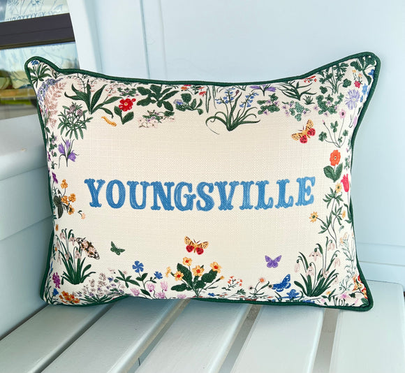 Youngsville Mille Flower Pillow