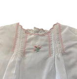 Flower Embroidered Heirloom Diaper Set