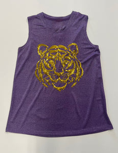 Sequin Tiger Face Tank