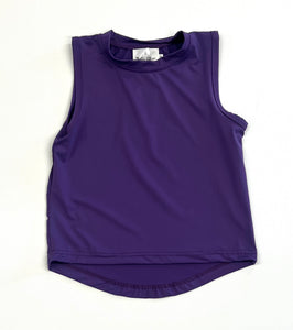 Purple High Low Tank