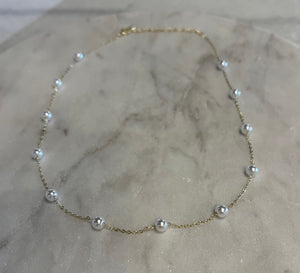 Dainty Harbor Pearl Necklace