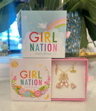 Ballet Shoe Necklace and Earring Gift Set