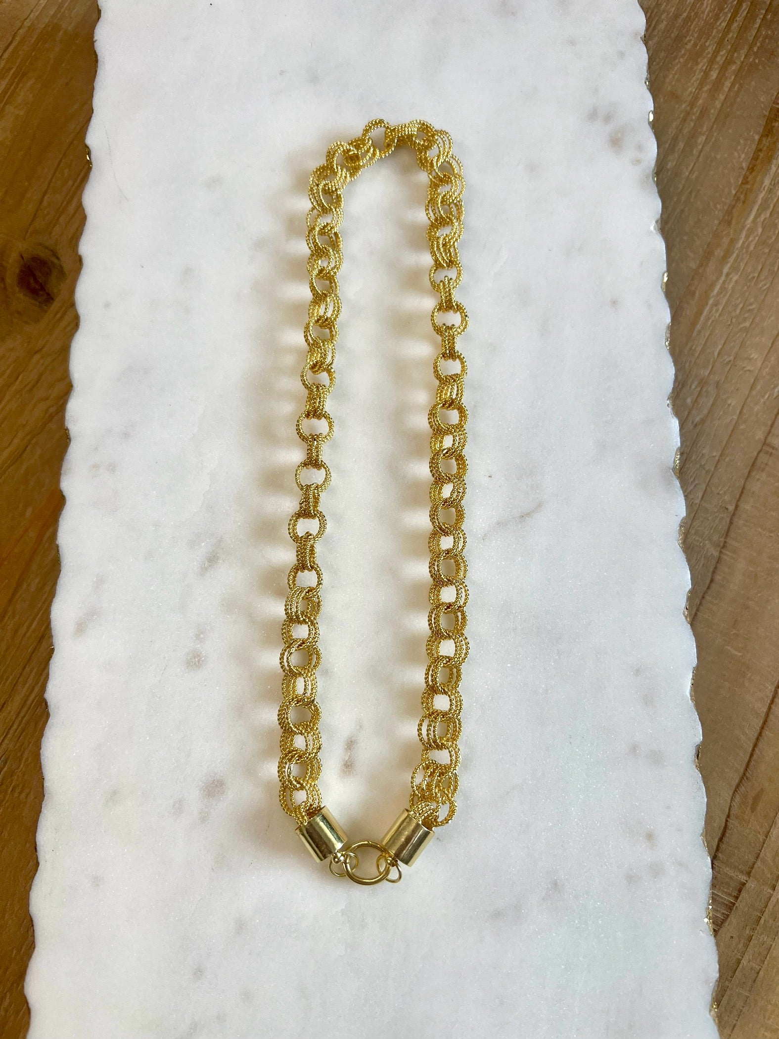 Three Loop Chain Triple Loop Chain W/Charm Closure – The Gift Pod Boutique