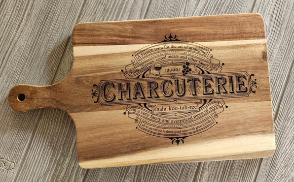 Wood Graphic Charcuterie Board