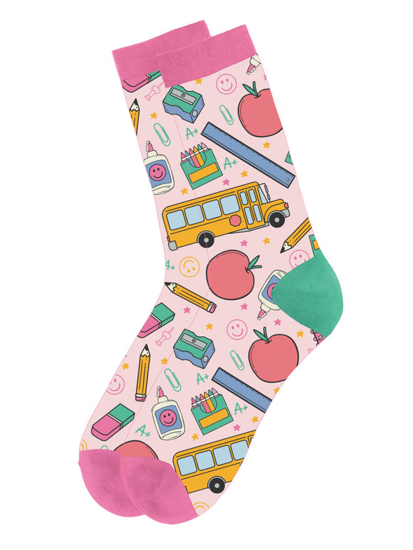 School Days Teacher Socks