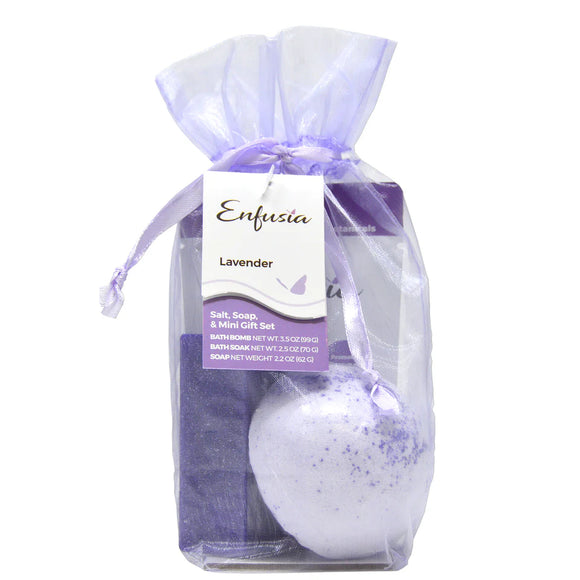 Salt, Soap, & Mini Gift Set - Lavender