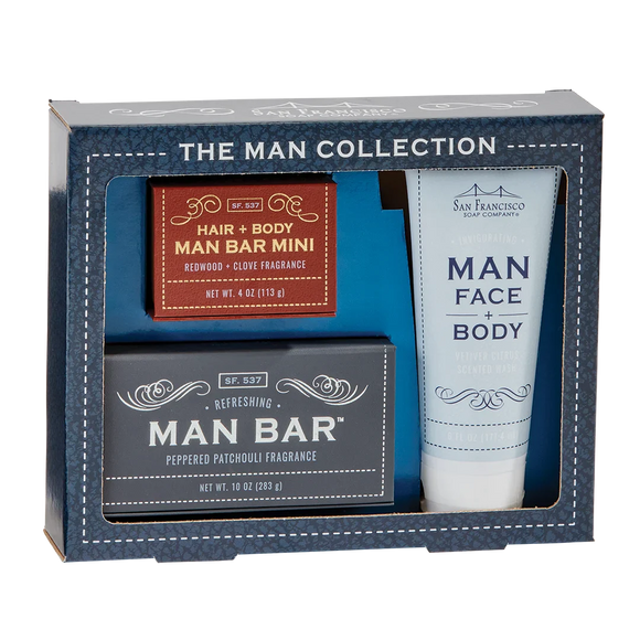 The Man Collection Gift Set - Redwood, Vetiver Citrus & Patchouli