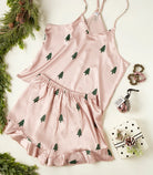 Cami + Ruffled Shorts - Woodland Tree