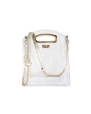 Cooper Clear Crossbody Purse- Gold