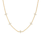 Aubrey Adele Petite Gold Clover Necklace