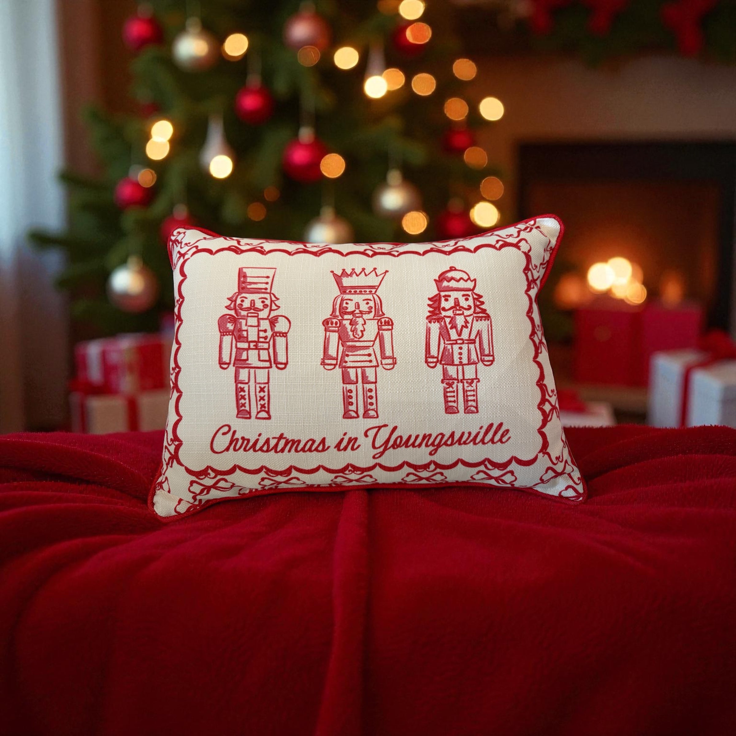 Christmas in Youngsville Pillow
