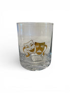 Mardi Gras Mask Rocks Glass