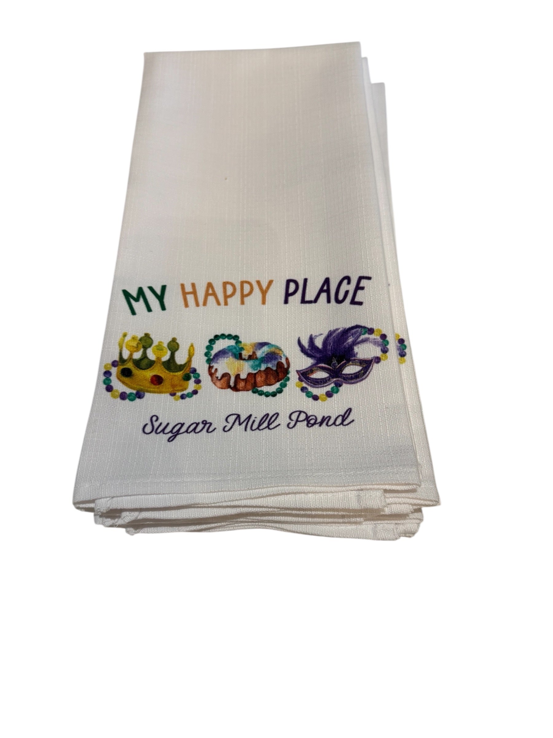 My Happy Place (Sugar Mill Pond) Tea Towel