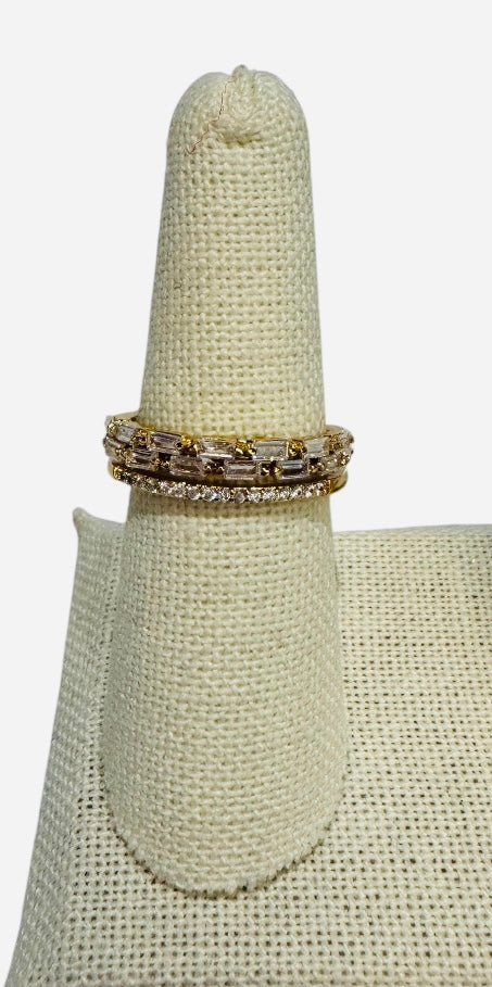 Baguette Micro Paved Ring