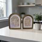 Photo Frame with Matted Beaded Arch Design