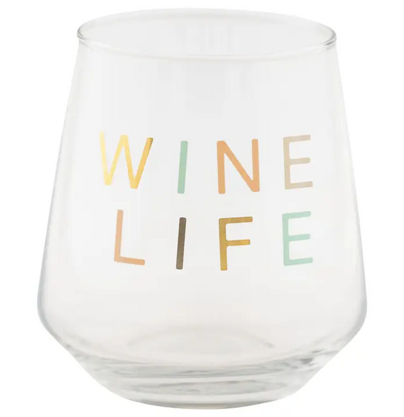 Wine Life Stemless Wine Glass