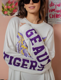 Geaux Tigers Oversized Sweatshirt