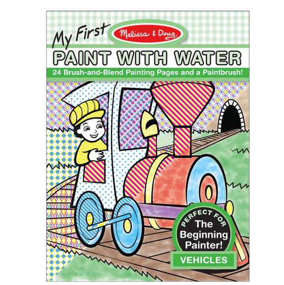 My First Paint with Water - Vehicles