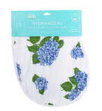 Hydrangeas 2-in-1 Burp Cloth & Bib