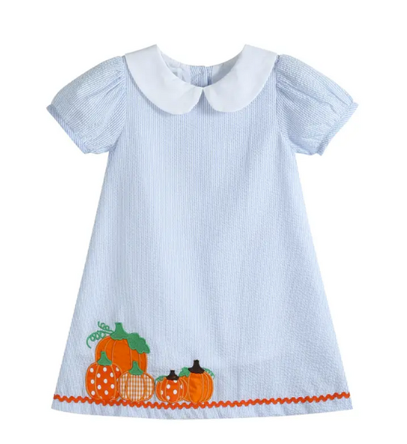 Seersucker Pumpkin Dress