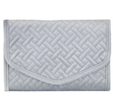 Slate Blue Quilted Jewelry Clutch