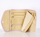 Light Pink Quilted Jewelry Clutch