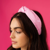 Pink Sequin Knot Headband