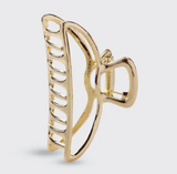 Open Shape Claw Clip - Gold