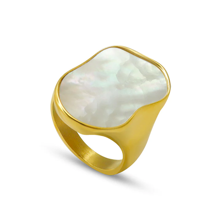 Aubrey Adele Irregular Pearl Ring