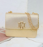 Rory Crossbody Gold Saffiano