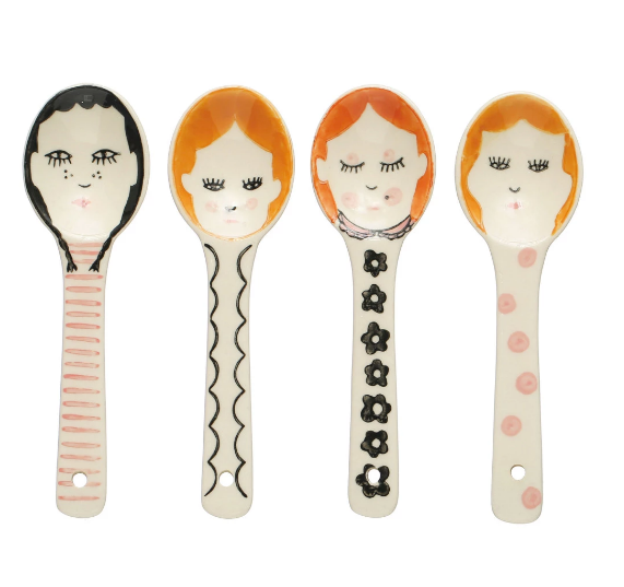 Hand Painted Face Spoon