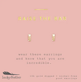 New Moon Gold Earrings - Raise Bar